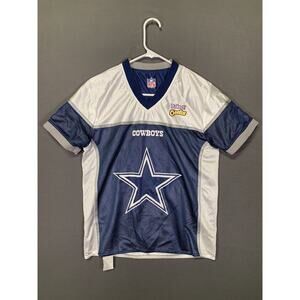 NFL DALLAS COWBOYS REVERSIBLE FLAG Football JERSEY Baked Cheetos Y2K Adult Small